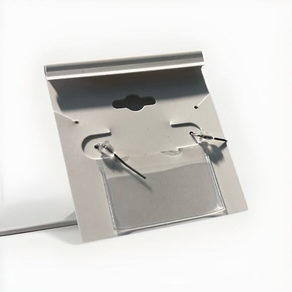 Sterling Multicolor millifiori glass beaded Pierced Earrings Jewelry 1.5 Inch - Picture 4 of 4